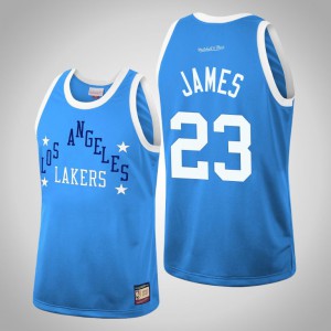 LeBron James Los Angeles Lakers Team Heritage Men's #23 Hardwood Classics Jersey - Blue 352335-918
