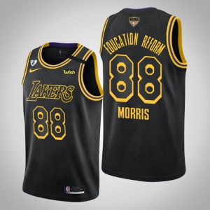 Markieff Morris Los Angeles Lakers Education Reform Honor Kobe and Gianna Men's #88 2020 NBA Finals Bound Jersey - Black 636879-337