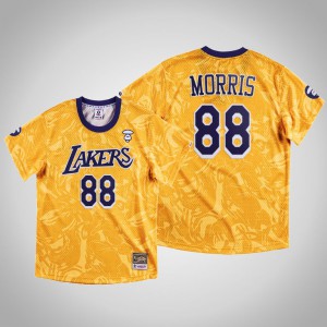 Markieff Morris Los Angeles Lakers Swingman Classic Men's #88 AAPE x Mitchell Ness Jersey - Gold 139555-207