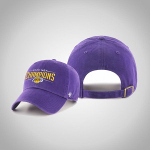 Los Angeles Lakers Clean-Up Adjustable Men's 2020 NBA Finals Champions Hat - Purple 334506-346