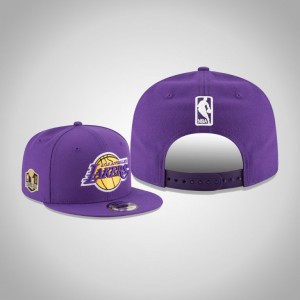 Los Angeles Lakers Side Patch 9FIFTY Snapback Adjustable Men's 2020 NBA Finals Champions Hat - Purple 801313-282