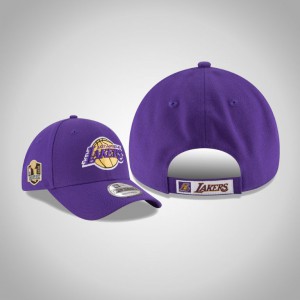 Los Angeles Lakers Side Patch 9FORTY Adjustable Men's 2020 NBA Finals Champions Hat - Purple 338755-925