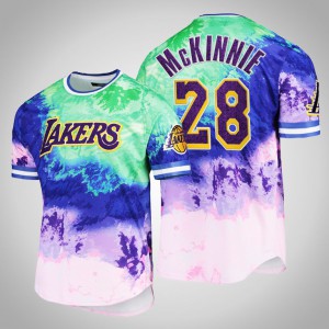 Alfonzo McKinnie Los Angeles Lakers Pro Standard Men's #28 Dip-Dye T-Shirt - Purple 883076-112
