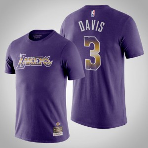 Anthony Davis Los Angeles Lakers Men's #3 Airbrush T-Shirt - Purple 667120-137