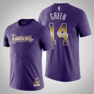 Danny Green Los Angeles Lakers Men's #14 Airbrush T-Shirt - Purple 974507-600