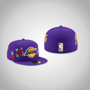 Los Angeles Lakers 59FIFTY Fitted Men's Icon Hat - Purple 218480-565