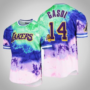 Marc Gasol Los Angeles Lakers Pro Standard Men's #14 Dip-Dye T-Shirt - Purple 803301-933
