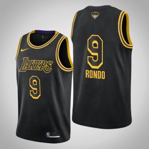 Rajon Rondo Los Angeles Lakers Social Justice Mamba Edition Men's #9 2020 NBA Finals Bound Jersey - Black 449024-493