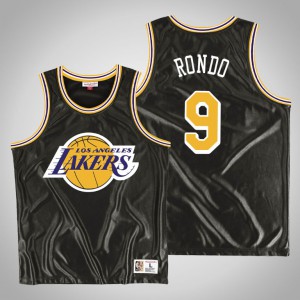 Rajon Rondo Los Angeles Lakers Men's #9 Dazzle Jersey - Black 269098-411
