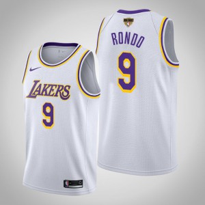 Rajon Rondo Los Angeles Lakers Association Men's #9 2020 NBA Finals Bound Jersey - White 635181-614