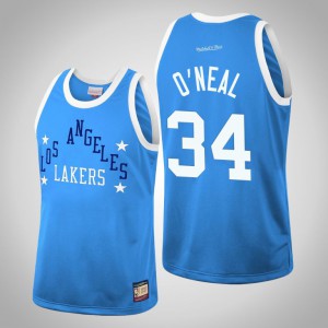 Shaquille O'Neal Los Angeles Lakers Team Heritage Men's #34 Hardwood Classics Jersey - Blue 828403-434