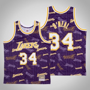 Shaquille O'Neal Los Angeles Lakers Men's #34 Tear Up Pack Jersey - Purple 822797-924