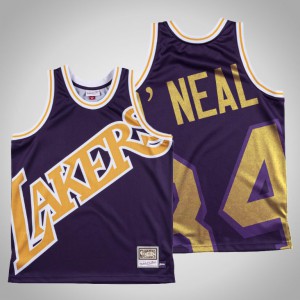 Shaquille O'Neal Los Angeles Lakers Hardwood Classics Men's #34 Big Face Jersey - Purple 710471-253