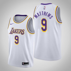 Wesley Matthews Los Angeles Lakers 2020-21 Men's #9 Association Jersey - White 928086-688