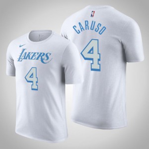 Alex Caruso Los Angeles Lakers 2020-21 Men's #4 City T-Shirt - White 514654-429