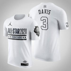 Anthony Davis Los Angeles Lakers Official Logo Men's #3 2020 NBA All-Star Game T-Shirt - White 431347-244