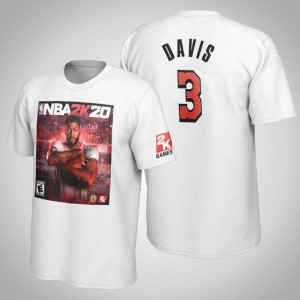 Anthony Davis Los Angeles Lakers 2K20 Cover Men's #3 Legend T-Shirt - White 154029-758