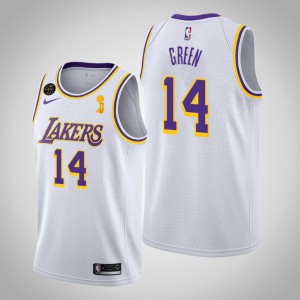 Danny Green Los Angeles Lakers Association Men's #14 2020 NBA Finals Champions Jersey - White 124515-579