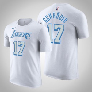 Dennis Schroder Los Angeles Lakers 2020-21 Men's #17 City T-Shirt - White 346357-624