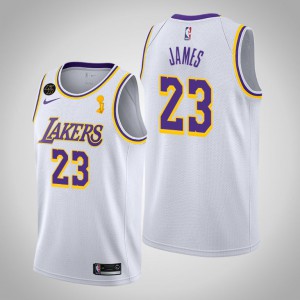 LeBron James Los Angeles Lakers Association Men's #23 2020 NBA Finals Champions Jersey - White 544209-604