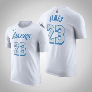 LeBron James Los Angeles Lakers 2020-21 Men's #23 City T-Shirt - White 724746-393