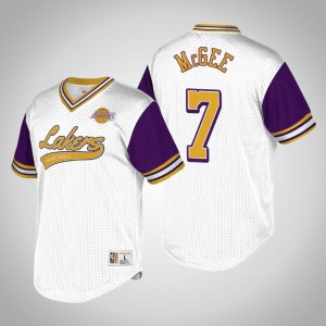 JaVale McGee Los Angeles Lakers V-Neck Men's #7 Top Prospect T-Shirt - White Purple 712802-833