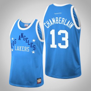 Wilt Chamberlain Los Angeles Lakers Team Heritage Men's #13 Hardwood Classics Jersey - Blue 270219-108