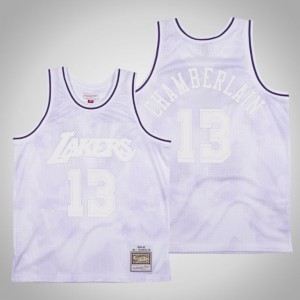 Wilt Chamberlain Los Angeles Lakers 1996-97 Men's #13 Cloudy Skies Jersey - White 186727-535