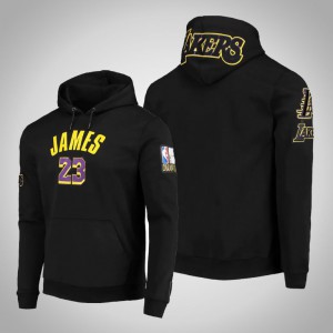 LeBron James Los Angeles Lakers Pullover Men's #23 Pro Standard Hoodie - Black 699194-855