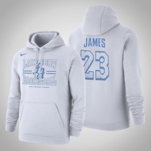 LeBron James Los Angeles Lakers 2021 Edition Story Club Men's #23 City Hoodie - White 372106-789