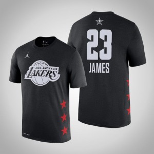 LeBron James Los Angeles Lakers Game Men's #23 2019 All-Star T-Shirt - Black 427489-283
