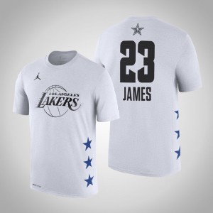 LeBron James Los Angeles Lakers Game Men's #23 2019 All-Star T-Shirt - White 762501-877