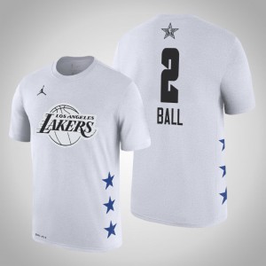 Lonzo Ball Los Angeles Lakers Game Men's #2 2019 All-Star T-Shirt - White 355779-564