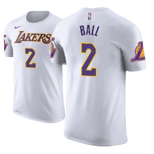 Lonzo Ball Los Angeles Lakers Name & Number Player Men's #2 Association T-Shirt - White 250328-656