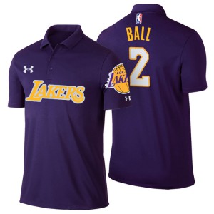 Lonzo Ball Los Angeles Lakers Player Performance Men's #2 Statement Polo - Yellow 656432-393