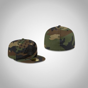 Los Angeles Lakers Stars & Stripes 59FIFTY Fitted Men's Americana Hat - Camo 538438-303