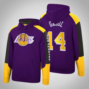 Marc Gasol Los Angeles Lakers Fusion Fleece Men's #14 Hardwood Classics Hoodie - Purple 678472-530