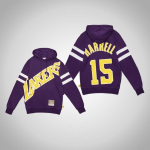 Montrezl Harrell Los Angeles Lakers 2.0 Fleece Men's #15 Big Face Hoodie - Purple 104386-803