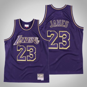 LeBron James Los Angeles Lakers Swingman Mitchell & Ness Throwback Men's #23 2020 CNY Jersey - Purple 397820-598
