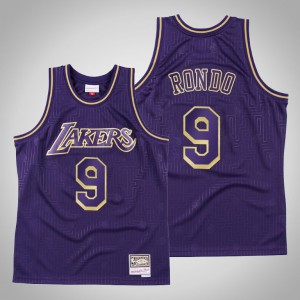 Rajon Rondo Los Angeles Lakers Swingman Mitchell & Ness Throwback Men's #9 2020 CNY Jersey - Purple 193750-737