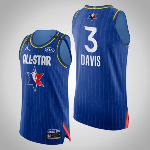 Anthony Davis Los Angeles Lakers Western Conference Authentic Men's #3 2020 NBA All-Star Game Jersey - Blue 731361-205