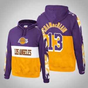 Wilt Chamberlain Los Angeles Lakers Leading Scorer Pullover Men's #13 Hardwood Classics Hoodie - Purple 850790-791