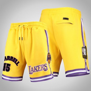 Montrezl Harrell Los Angeles Lakers Basketball Men's #15 Pro Standard Shorts - Gold 443033-321
