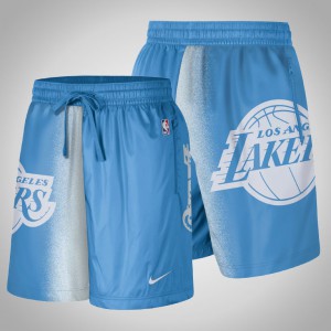 Los Angeles Lakers 2020-21 Edition Courtside Oversized logo Basketball Men's City Shorts - Blue 789398-542