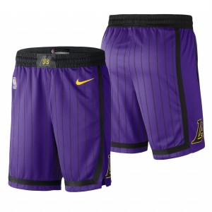 Los Angeles Lakers NBA 2018 CIty Edition Basketball Men's City Shorts - Purple 626023-797