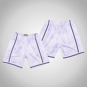 Los Angeles Lakers NBA 1996-97 Basketball Men's Cloudy Skies Shorts - White 551347-442