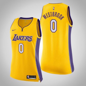 Russell Westbrook Los Angeles Lakers Edition Women's Icon Jersey - Gold 689636-814