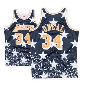 Shaquille O'Neal Los Angeles Lakers Mitchell & Ness The 4th Throwback Swingman Men's #34 Hardwood Classics Jersey - Navy 199264-936