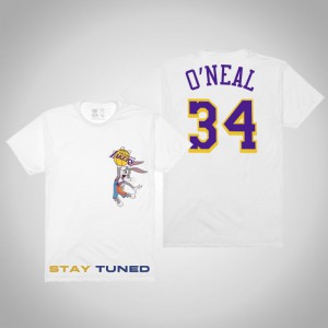 Shaquille O'Neal Los Angeles Lakers Tune Squad Men's Space Jam x NBA T-Shirt - White 850025-125