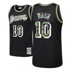 Steve Nash Los Angeles Lakers Swingman Men's #10 Straight Fire Camo Jersey - Black 698531-128